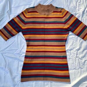 Retro Autumnal Stripes Sweater